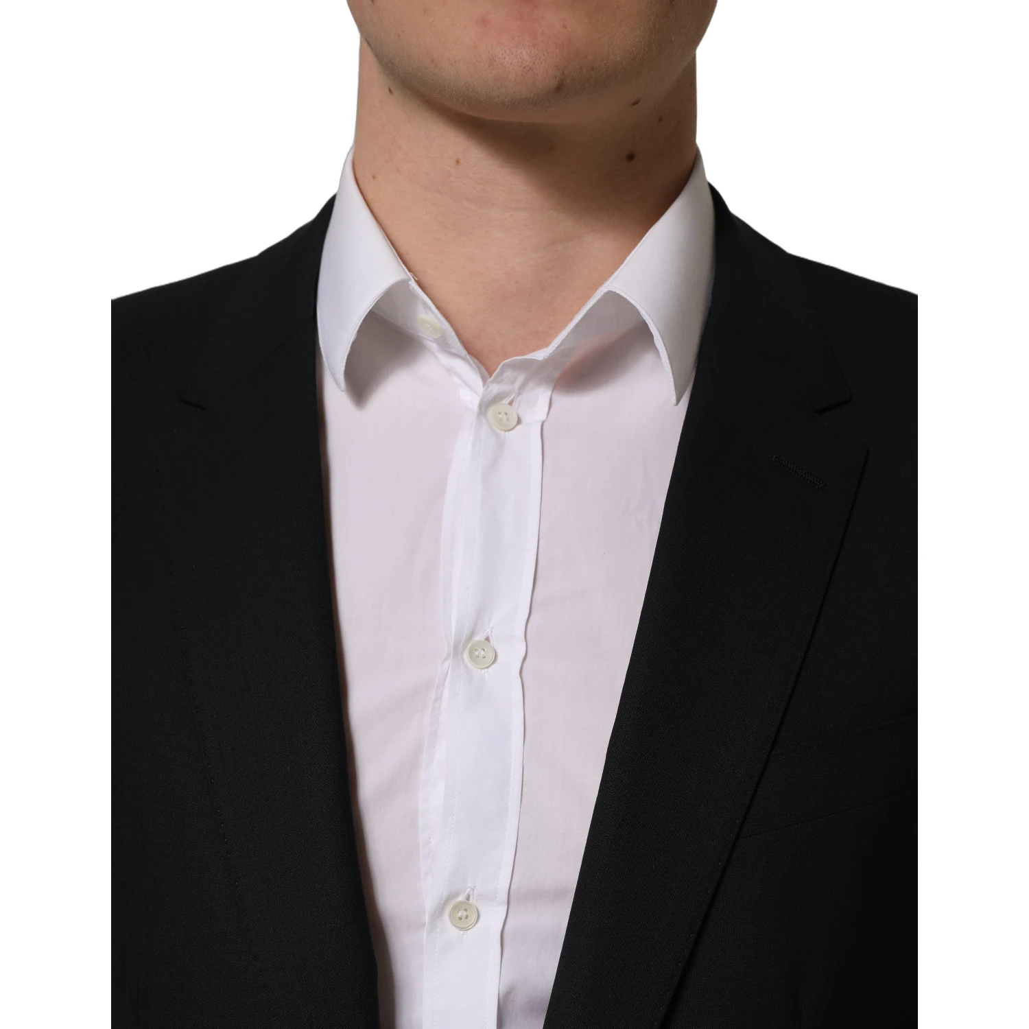 Black Wool Single Breasted Blazer Jacket