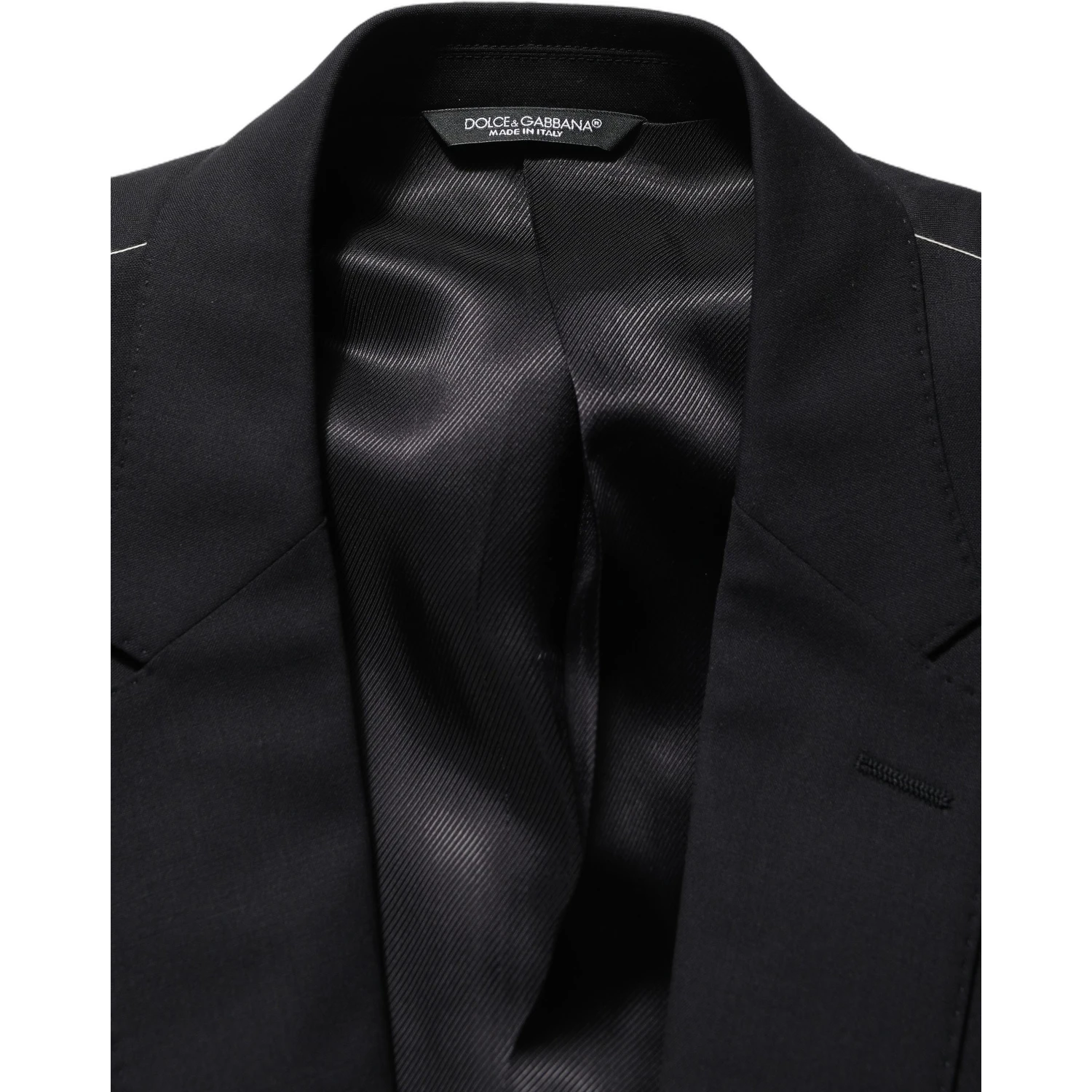 Black Wool Single Breasted Blazer Jacket