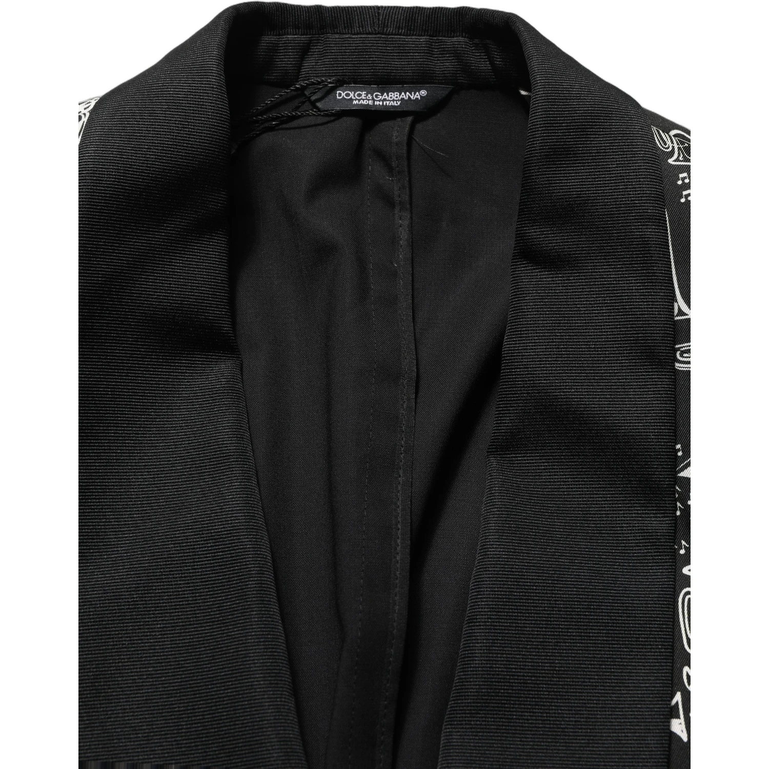Black Crystal Embellished Coat Blazer Jacket