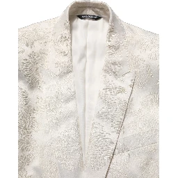 Off White Floral Single Breasted Men Jacket