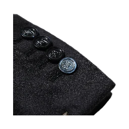 Black Cashmere Single Breasted Blazer Jacket