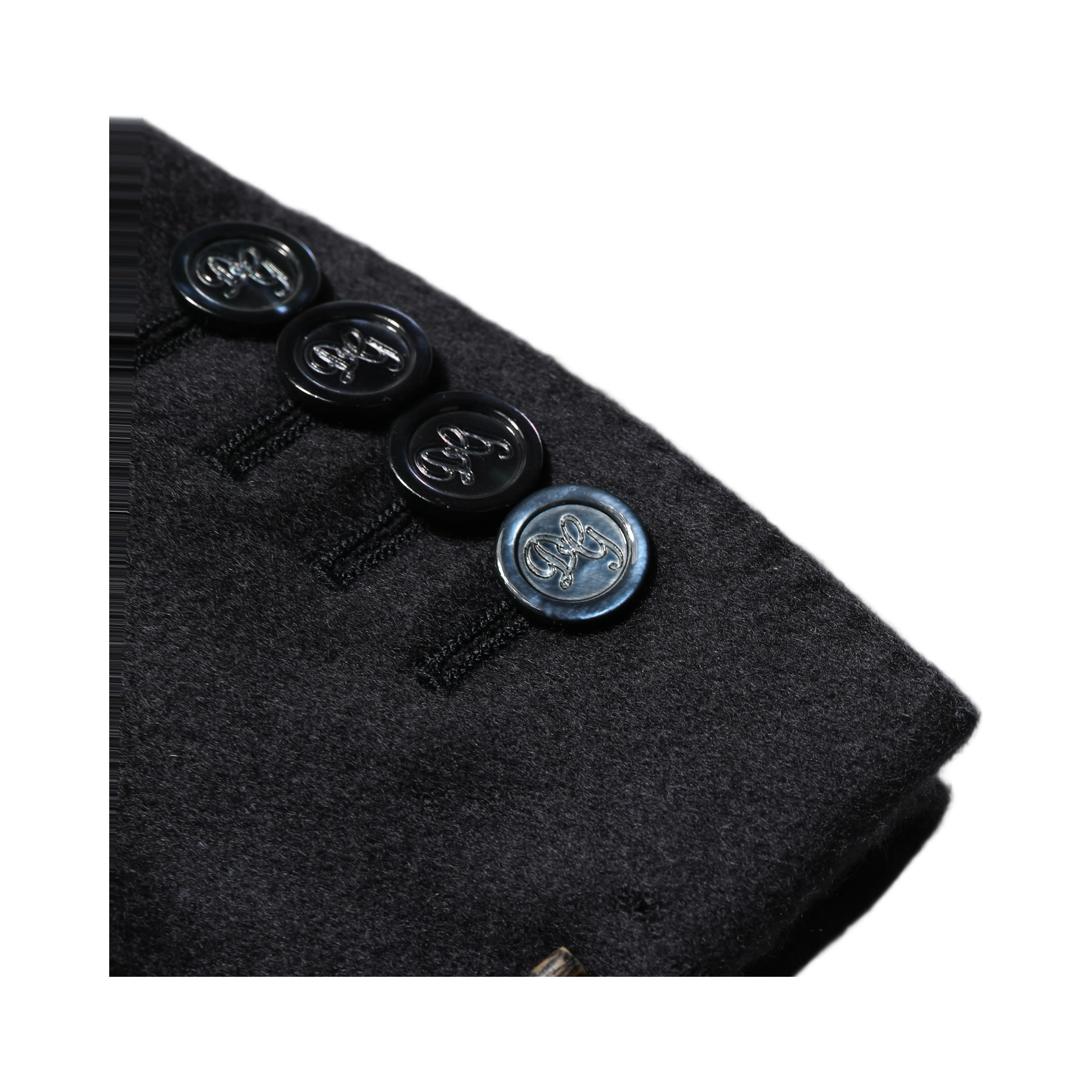 Black Cashmere Single Breasted Blazer Jacket