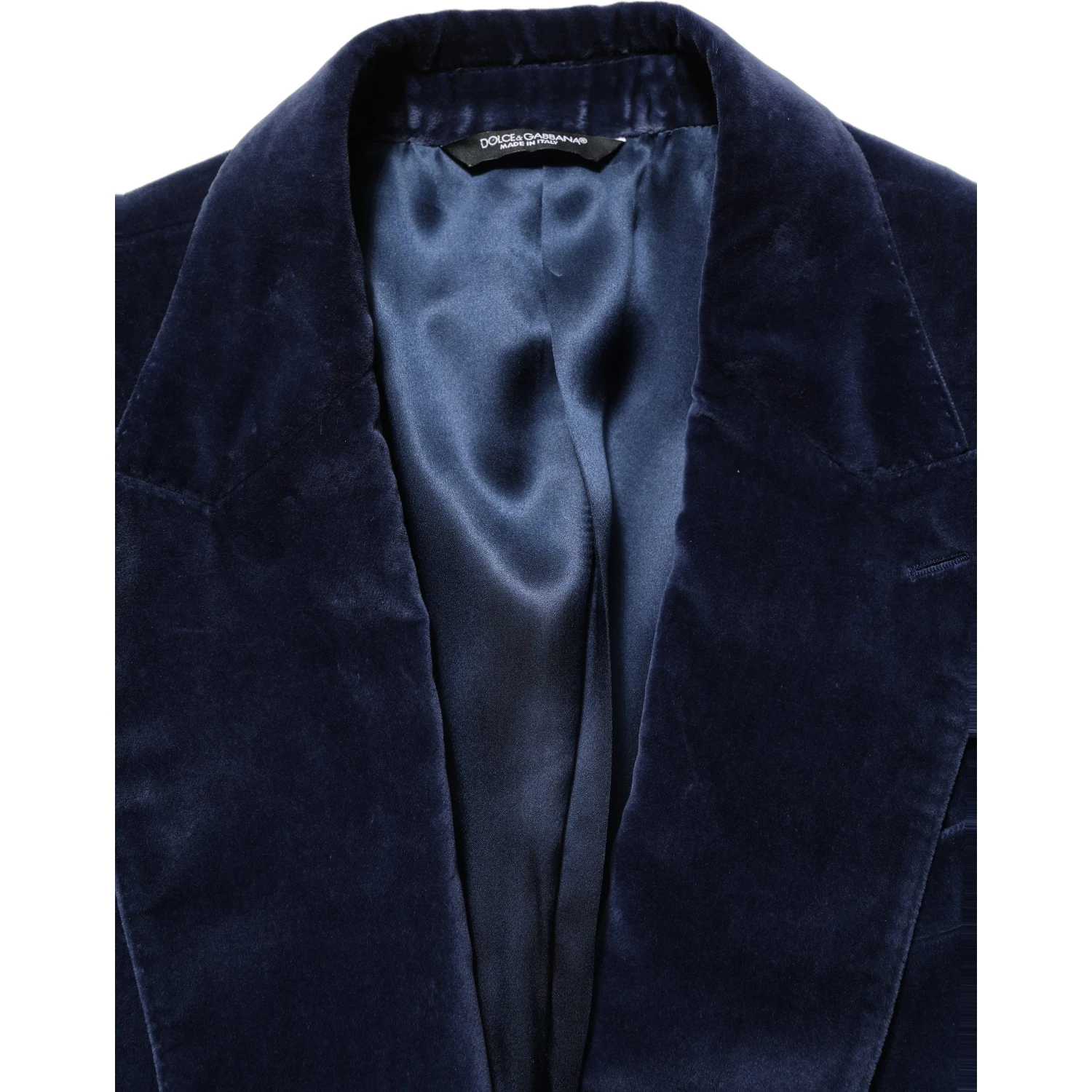 Blue Velvet Single Breasted Blazer Jacket