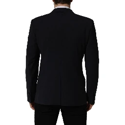 Black Wool Single Breasted Men Blazer Jacket