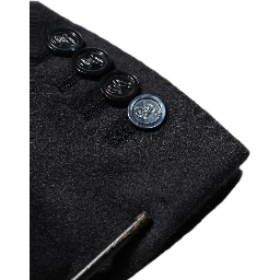 Black Cashmere Single Breasted Blazer Jacket