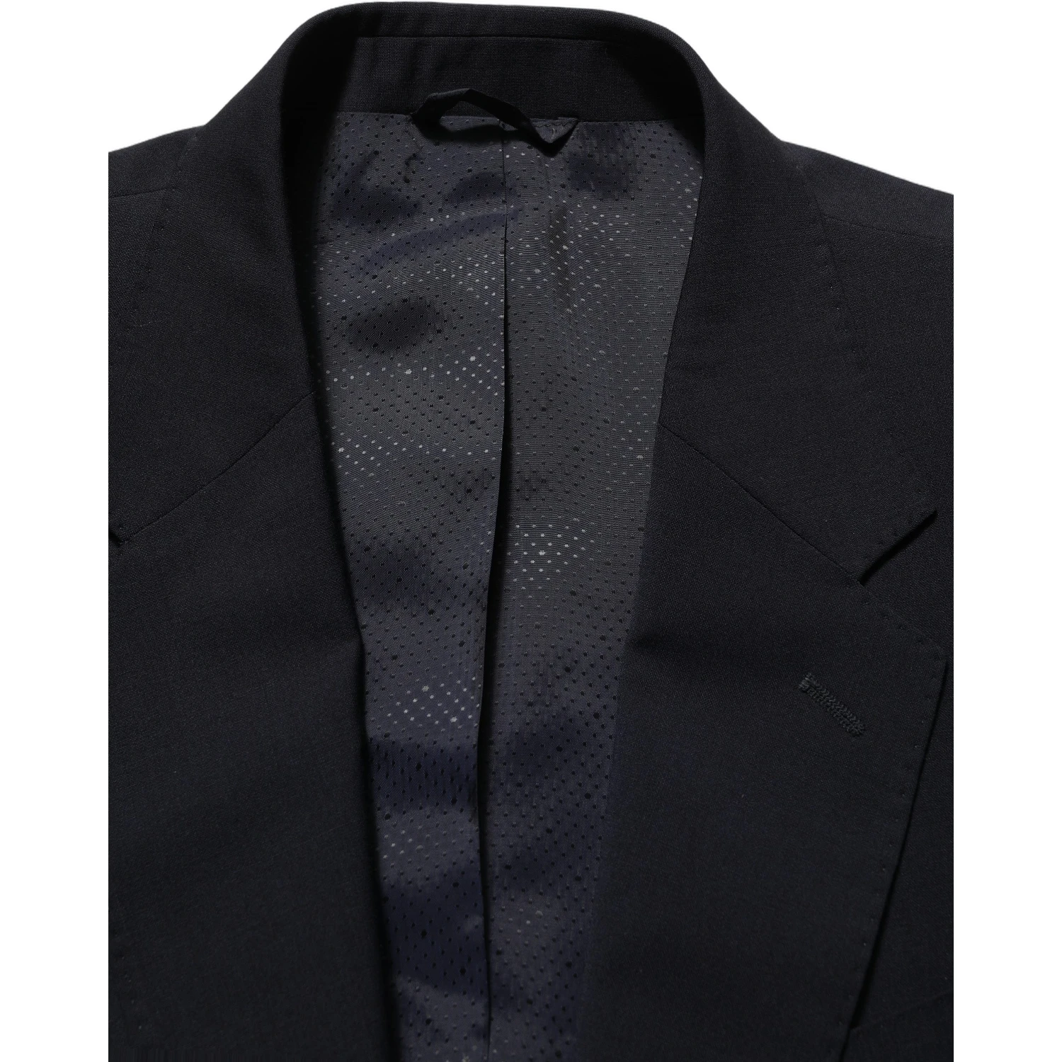 Black Wool Single Breasted Men Blazer Jacket