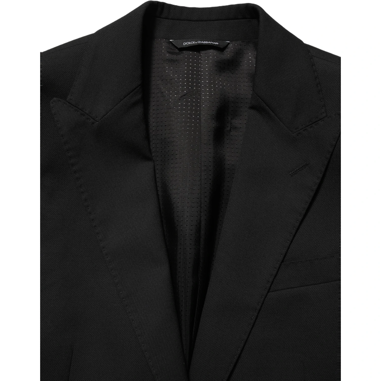 Black Polyester Single Breasted Blazer Jacket