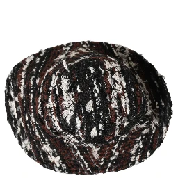 Women Multicolor Acrylic Tweed Bucket Capello Hat