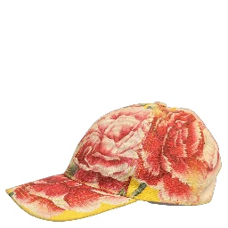 Men Multicolor Cotton Floral Baseball Capello Hat