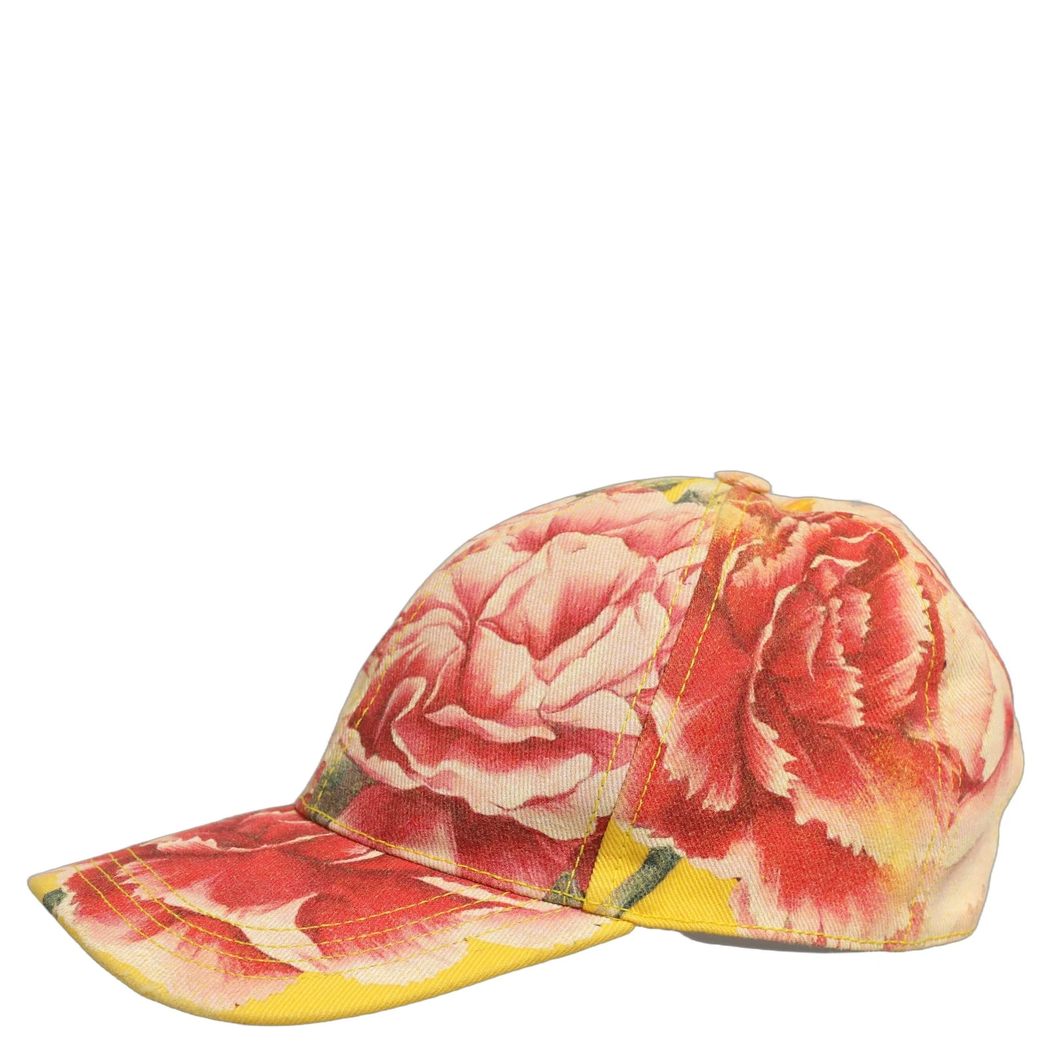 Men Multicolor Cotton Floral Baseball Capello Hat