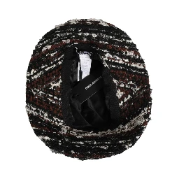 Women Multicolor Acrylic Tweed Bucket Capello Hat