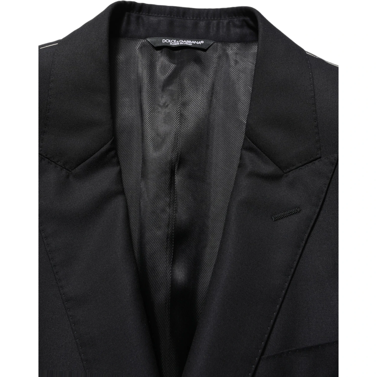 Black Wool Single Breasted Men Blazer Jacket