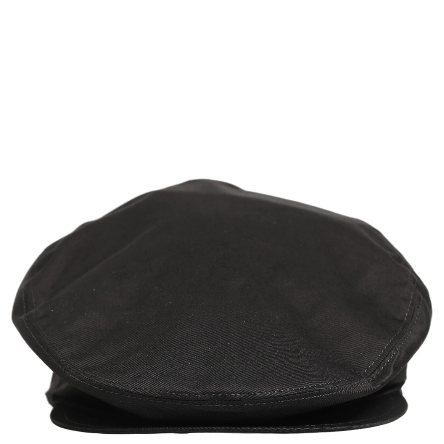 Men Black Cotton Stretch Newsboy Cloth Capello Hat