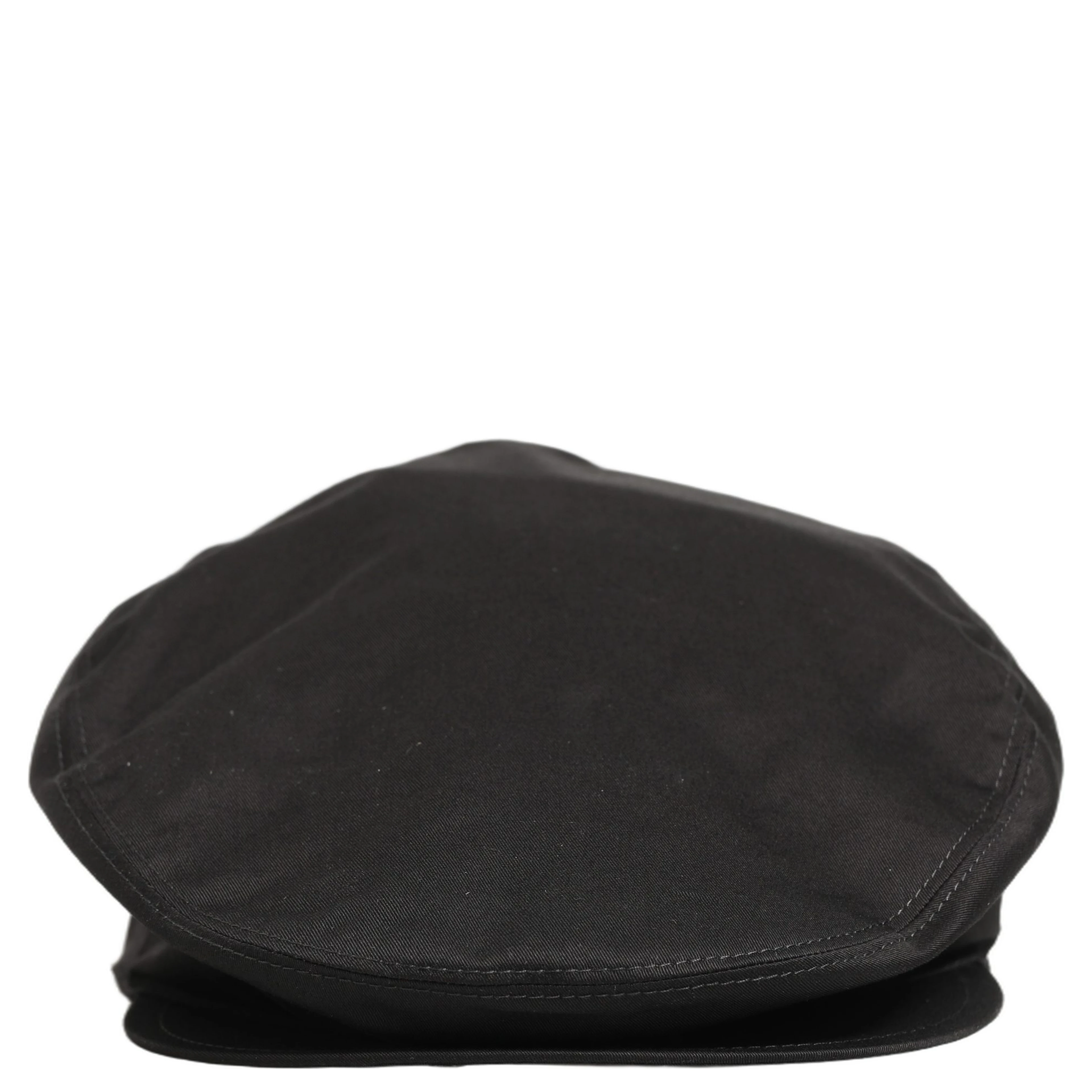Men Black Cotton Stretch Newsboy Cloth Capello Hat