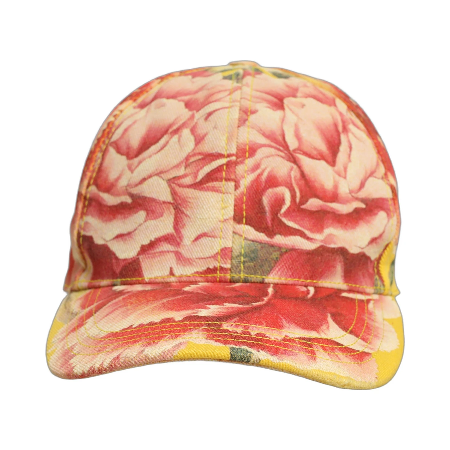 Men Multicolor Cotton Floral Baseball Capello Hat