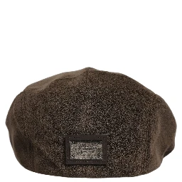 Men Brown Cotton Newsboy Cloth Capello Hat