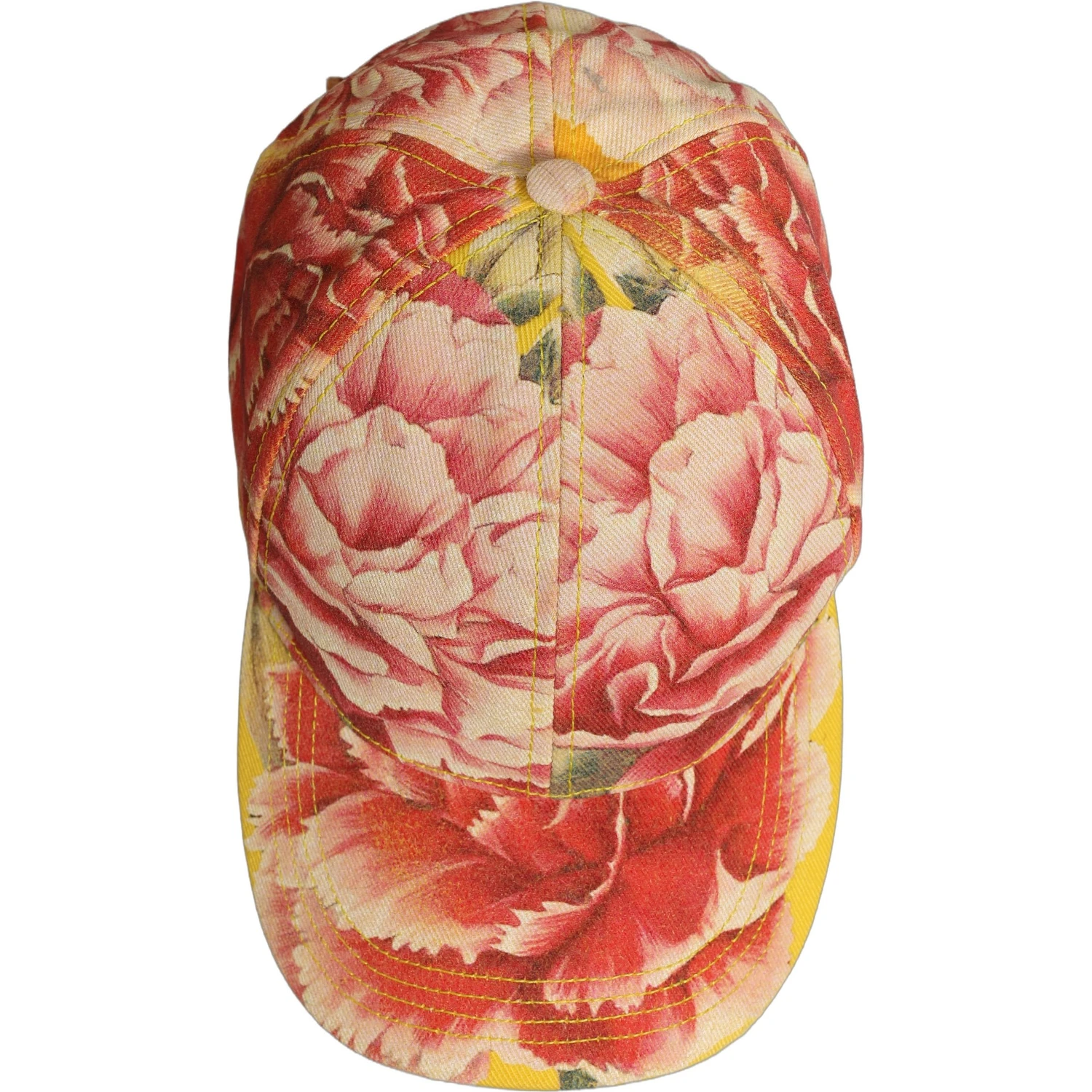 Men Multicolor Cotton Floral Baseball Capello Hat
