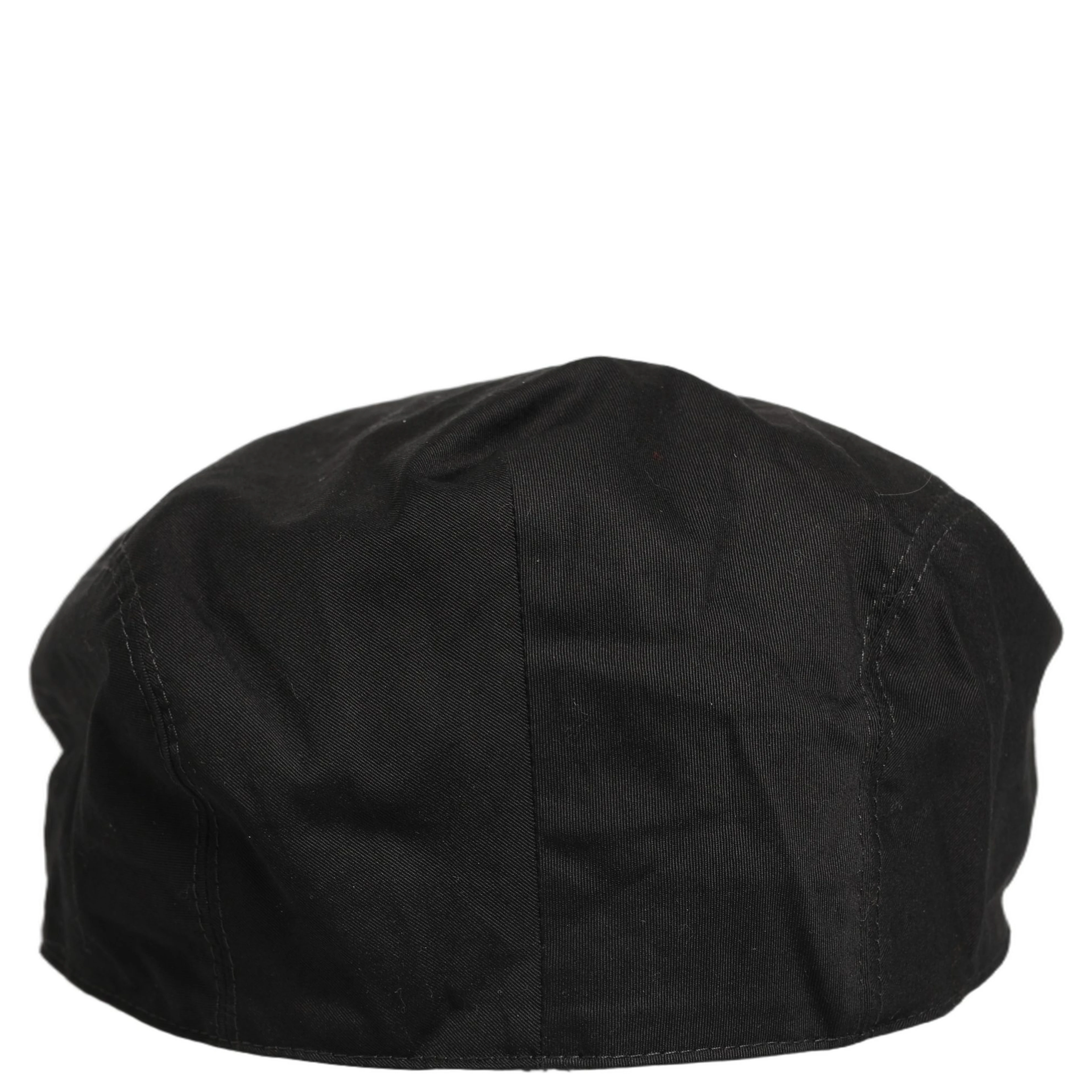 Men Black Cotton Stretch Newsboy Cloth Capello Hat