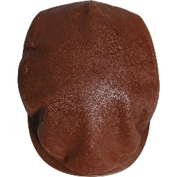 Men Brown Lamb Leather Newsboy Cloth Capello Hat