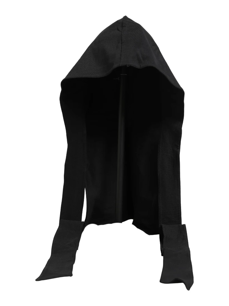 Men Black Cotton Whole Head Fisherman Capello Hat alternative