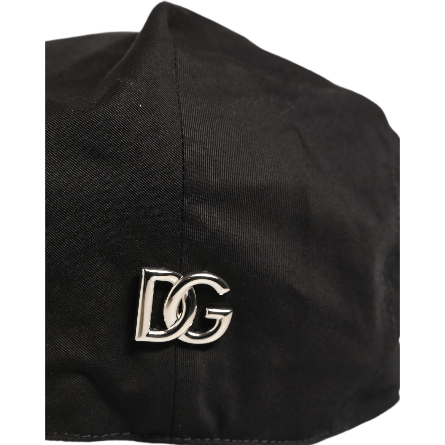 Men Black Cotton Stretch Newsboy Cloth Capello Hat