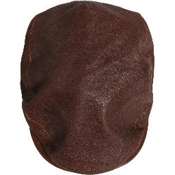 Men Brown Lamb Leather Newsboy Cloth Capello Hat