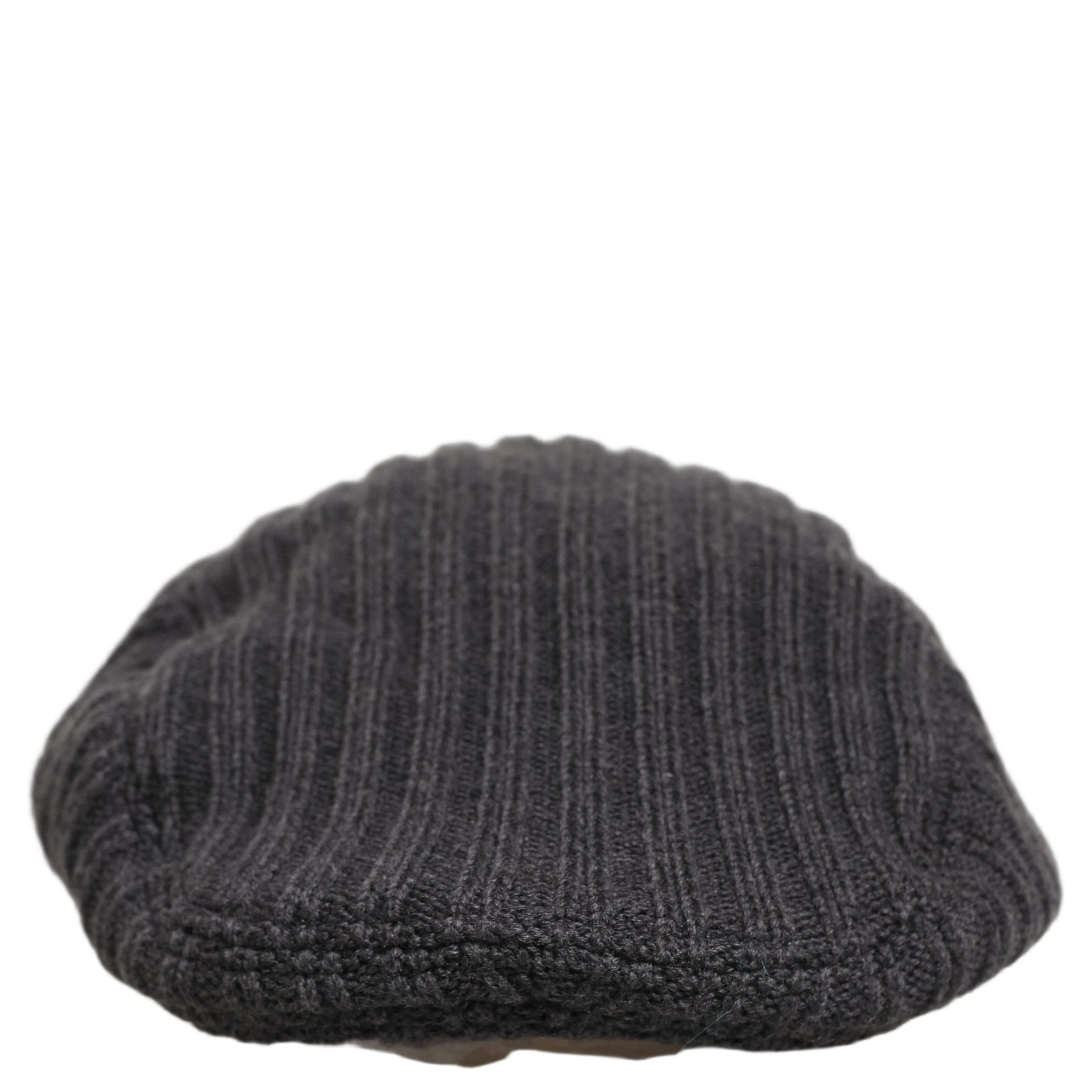 Men Dark Gray Wool Knitted Newsboy Capello Hat
