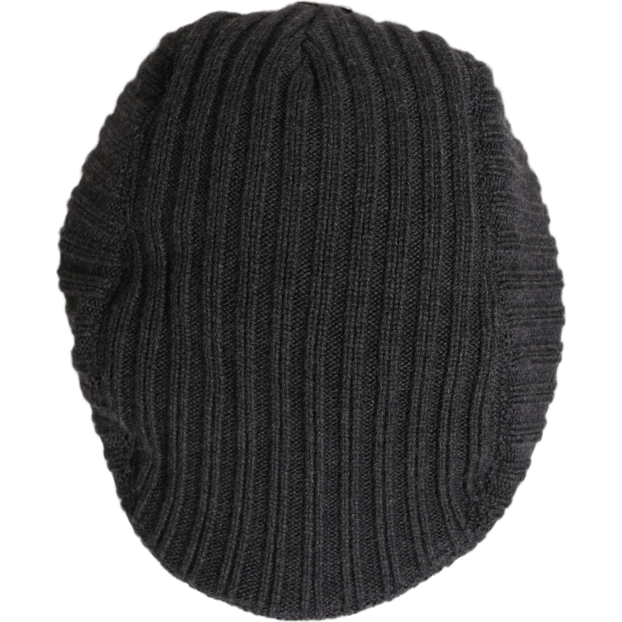 Men Dark Gray Wool Knitted Newsboy Capello Hat