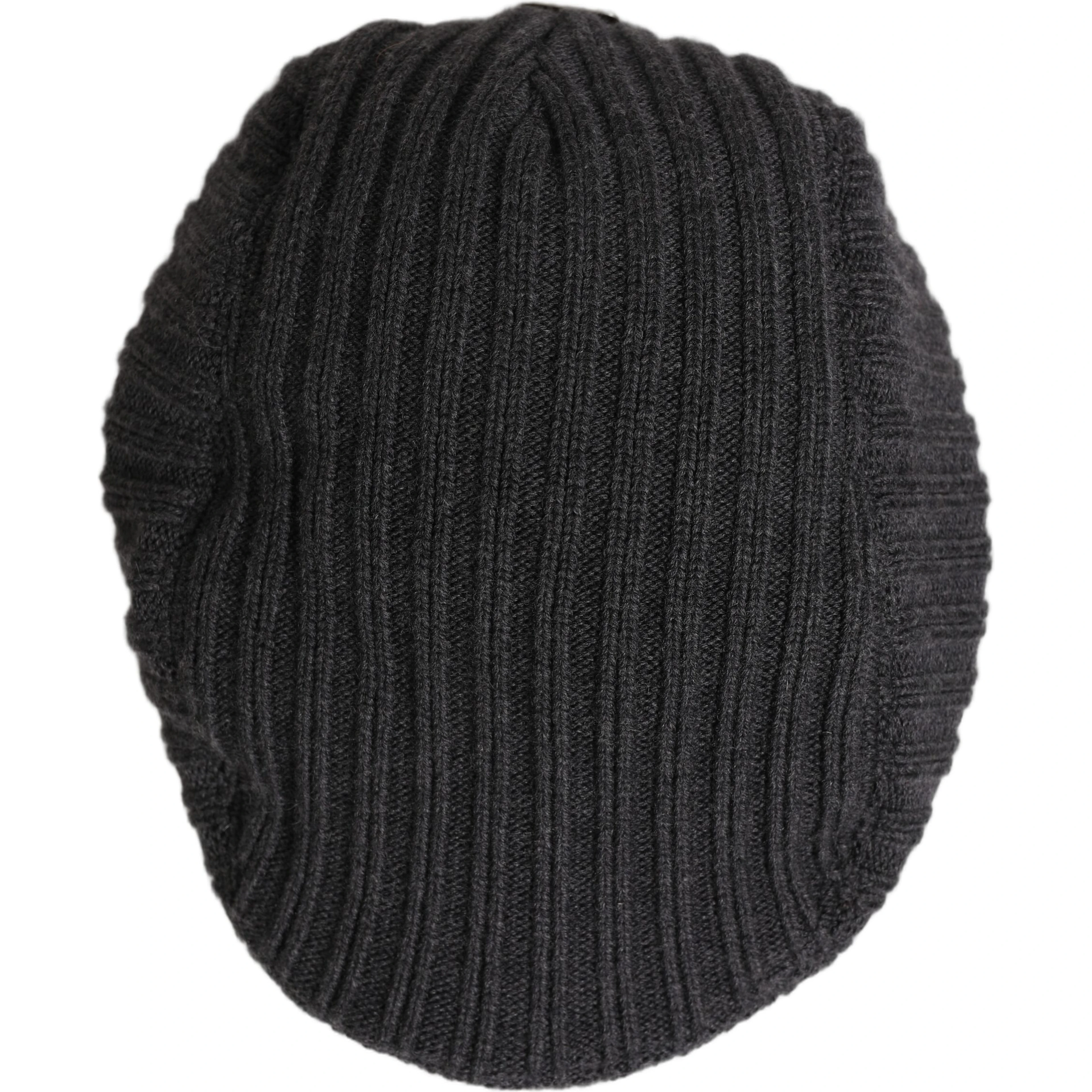 Men Dark Gray Wool Knitted Newsboy Capello Hat