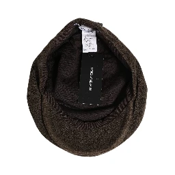 Men Brown Cotton Newsboy Cloth Capello Hat