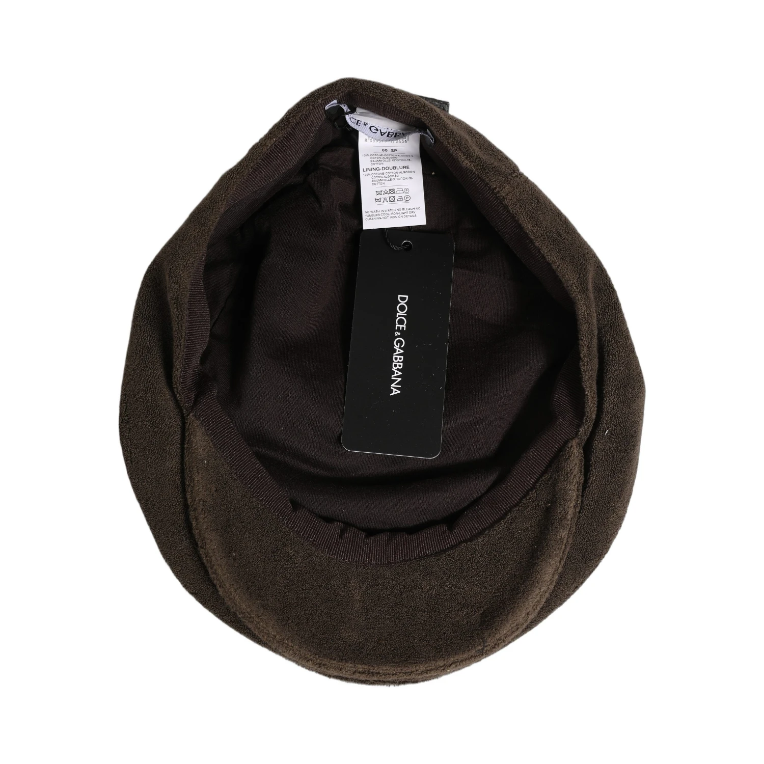 Men Brown Cotton Newsboy Cloth Capello Hat