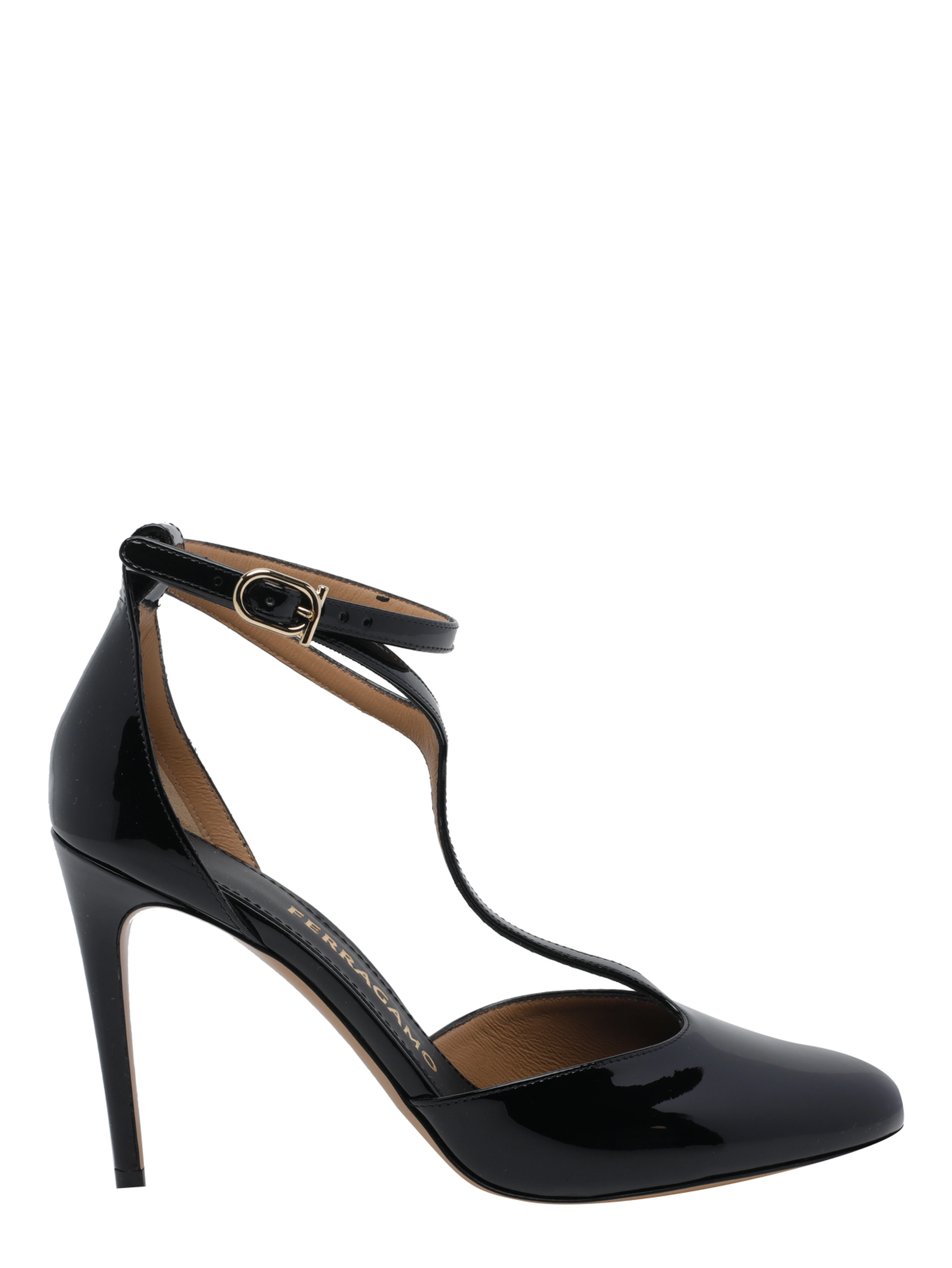 Ferragamo With Heel Black