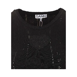 GANNI T-shirts and Polos Black