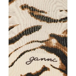 GANNI T-shirts and Polos Beige
