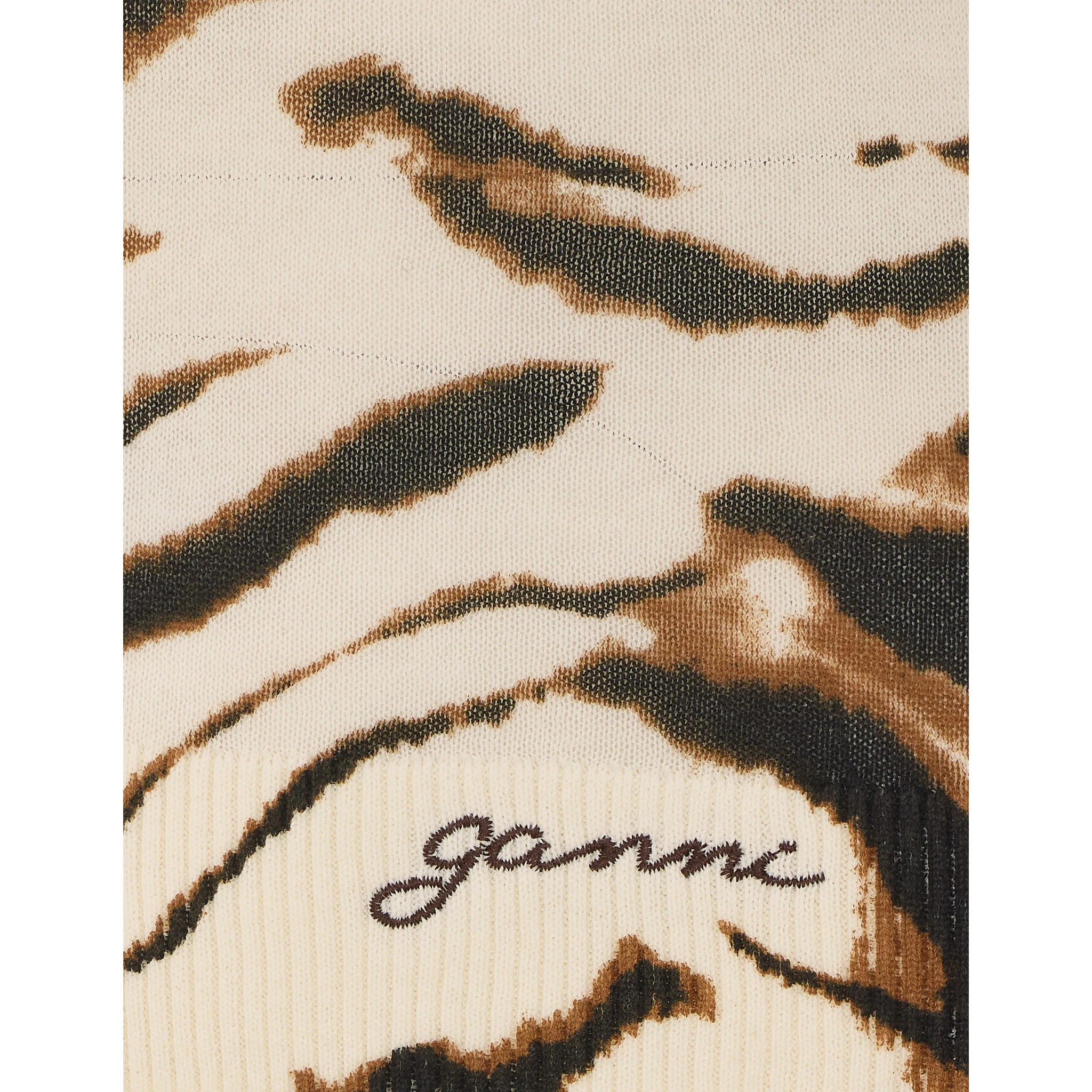 GANNI T-shirts and Polos Beige