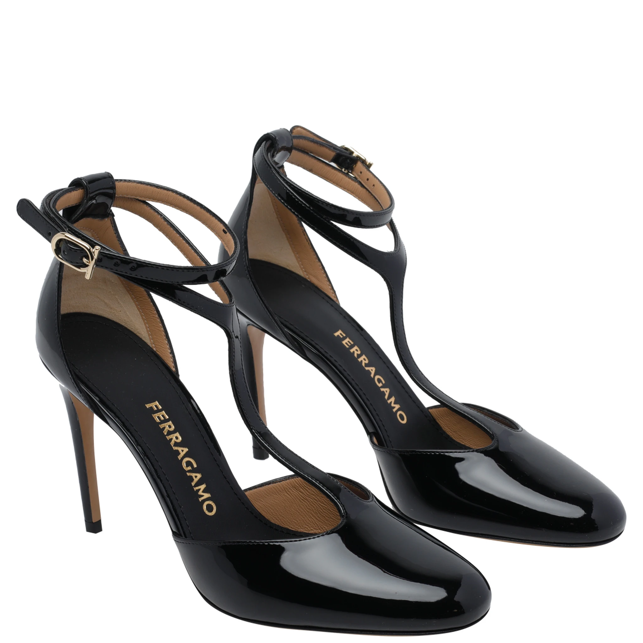 Ferragamo With Heel Black