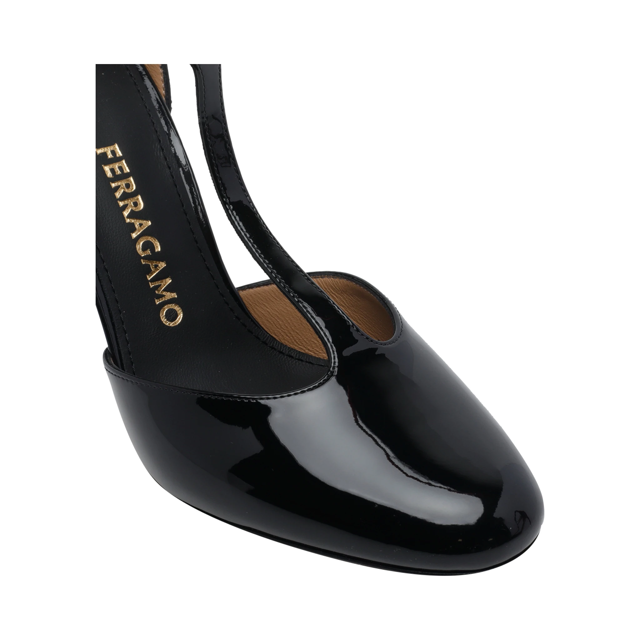 Ferragamo With Heel Black