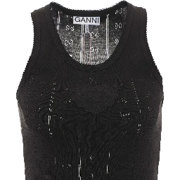 GANNI T-shirts and Polos Black