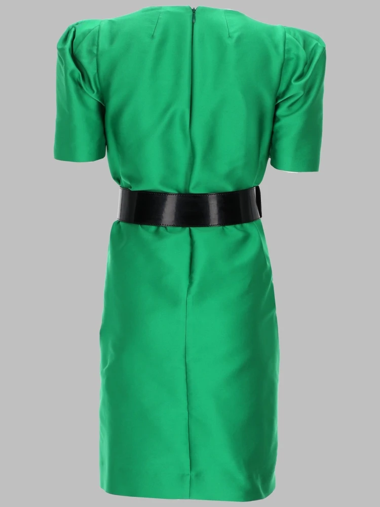 satin belted mini dress alternative