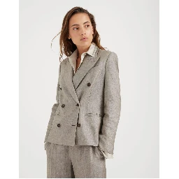 Brown Linen Blazer