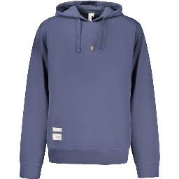 Blue Cotton Men's Hoodie