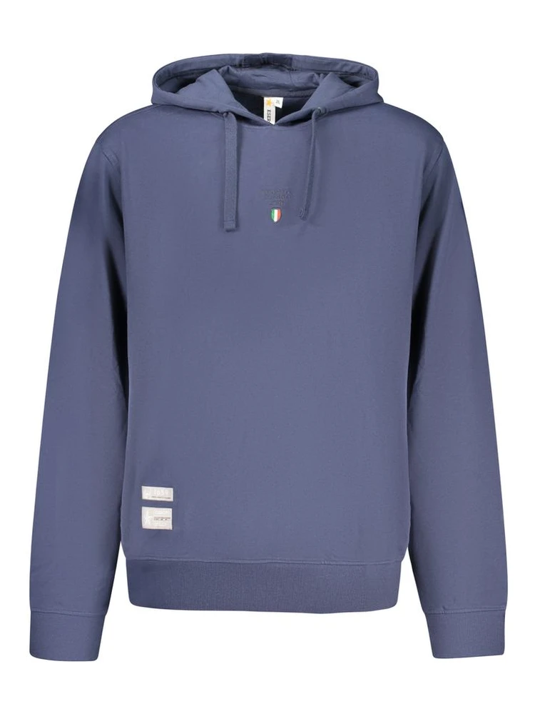 Blue Cotton Men's Hoodie