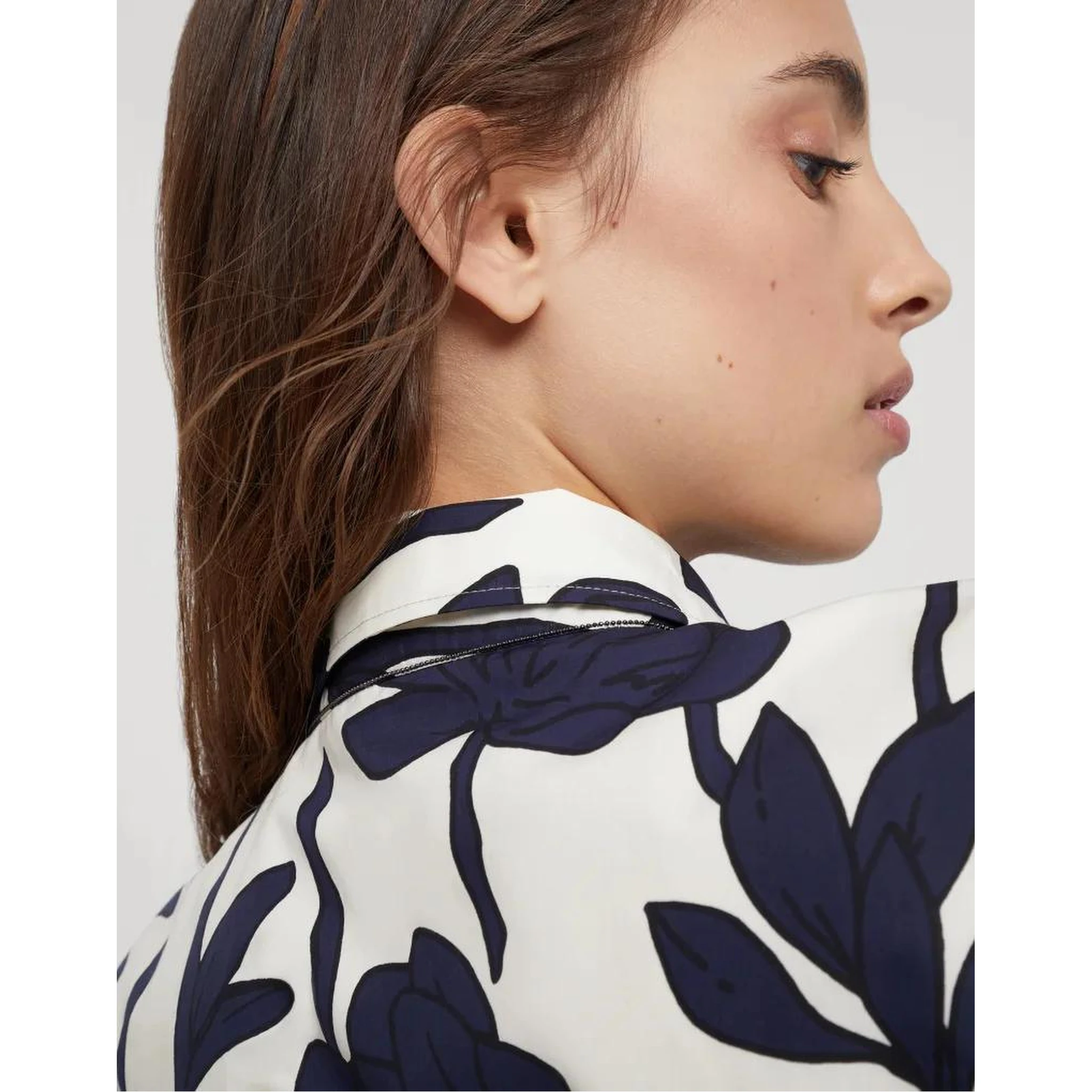 Bicolor Cotton Pattern Shirt