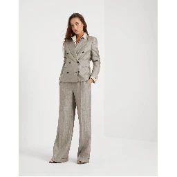 Brown Linen Blazer