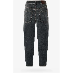 Black Cotton Relaxed Fit Jeans