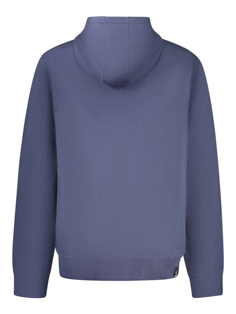 Blue Cotton Men's Hoodie