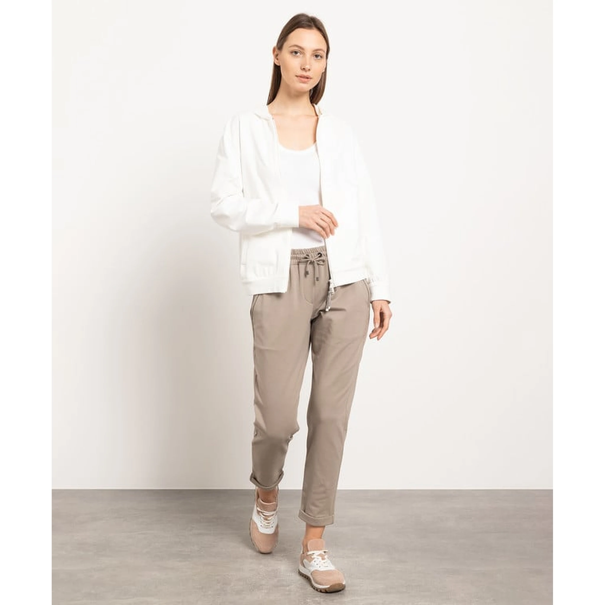 Beige Cotton Sweatshirt