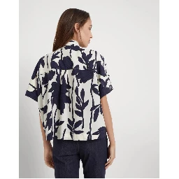Bicolor Cotton Pattern Shirt