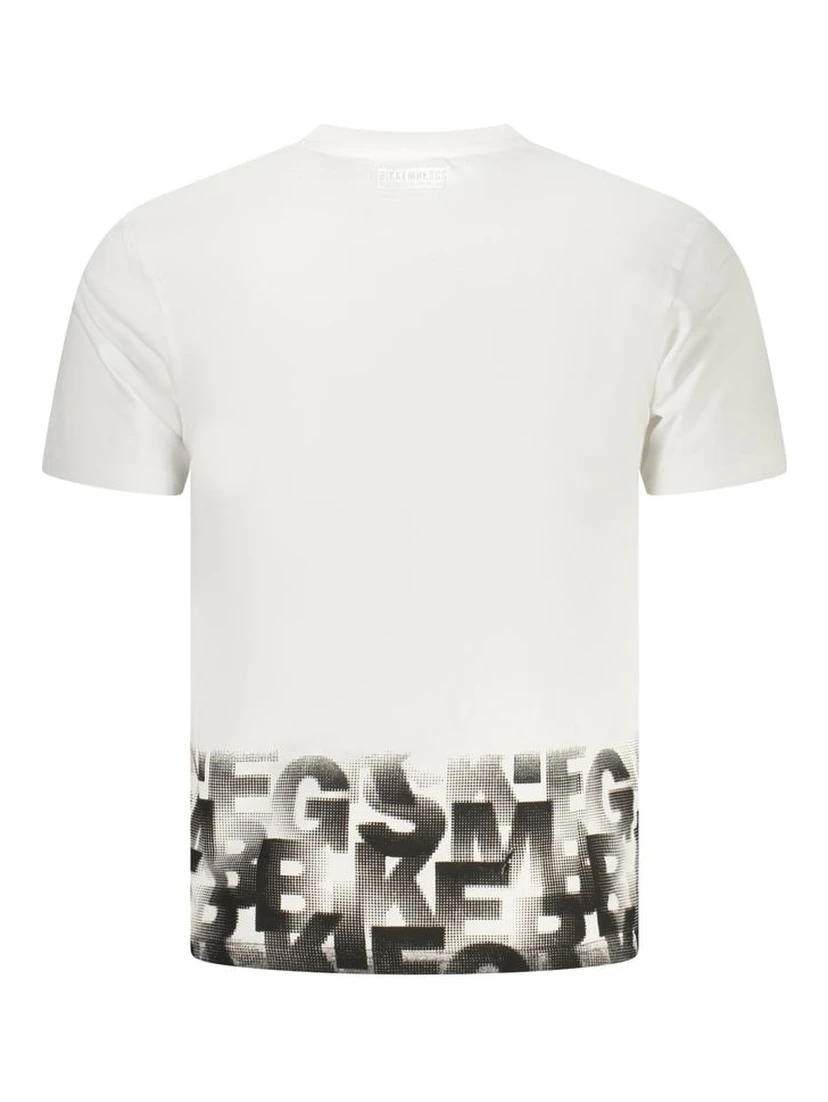 White Cotton Men's T-Shirt