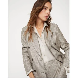 Brown Linen Blazer